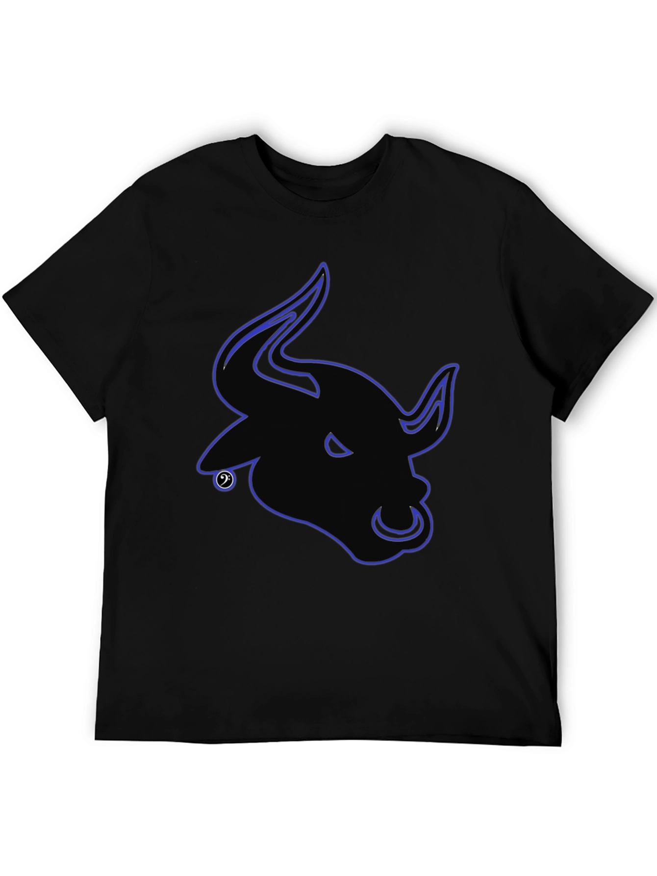 Bull Logo Black T-Shirt