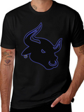 Bull Logo Black T-Shirt
