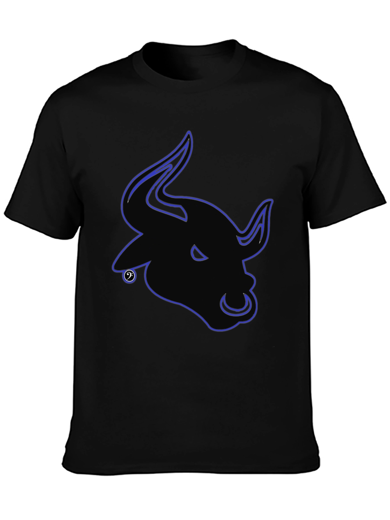 Bull Logo Black T-Shirt