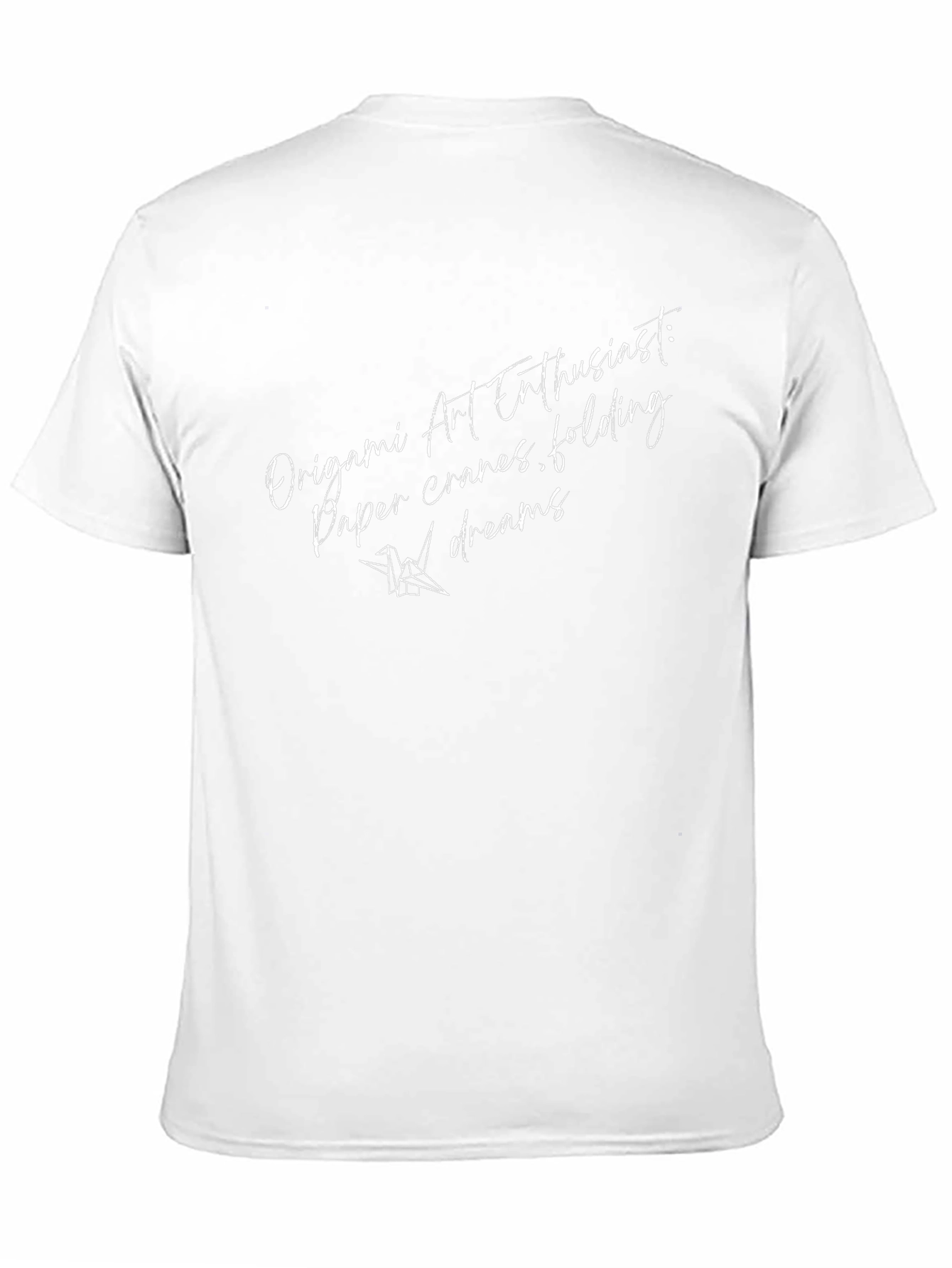 Origami Art Enthusiast Black T-Shirt
