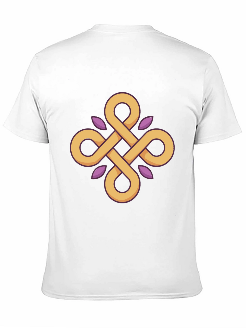 Geometric Knot Graphic Tee - Stylish Black T-Shirt