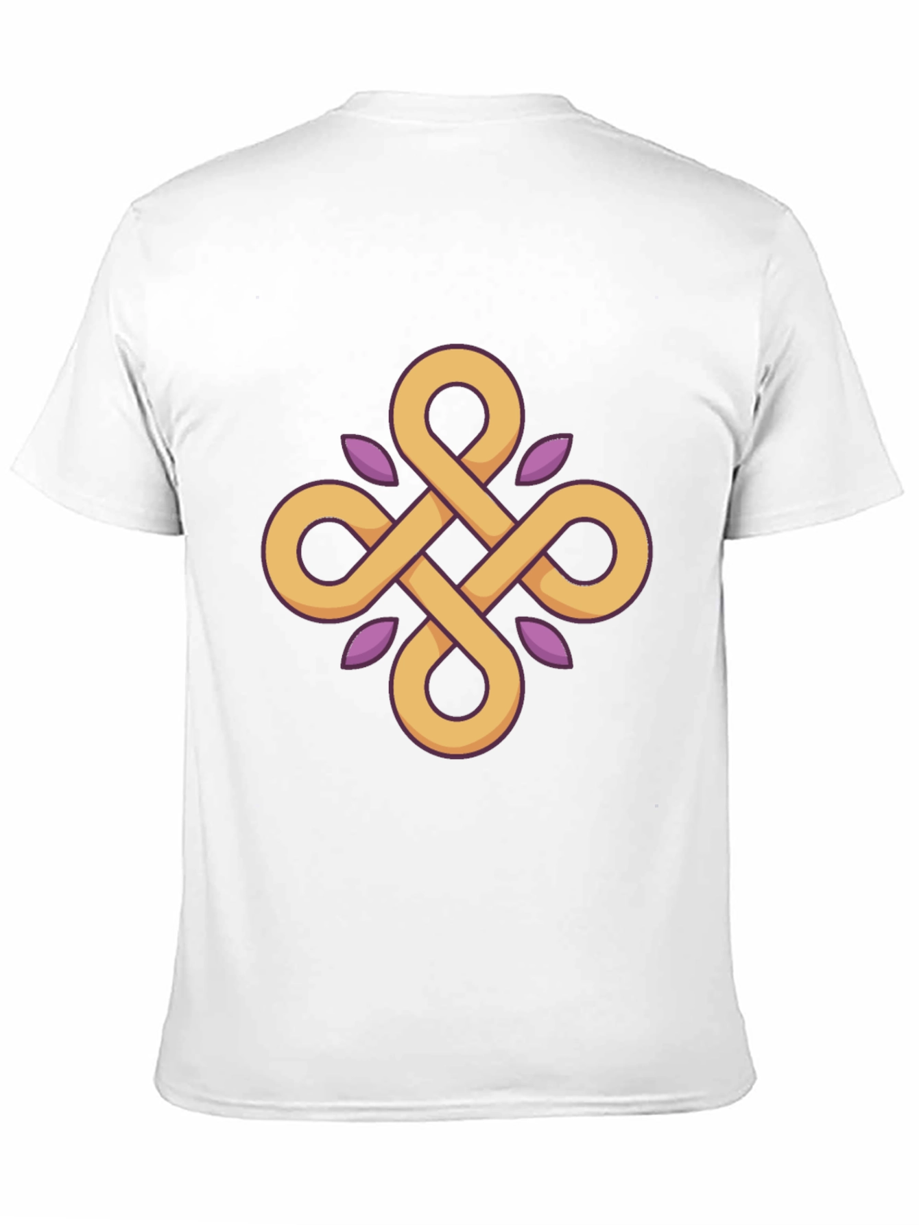 Geometric Knot Graphic Tee - Stylish Black T-Shirt