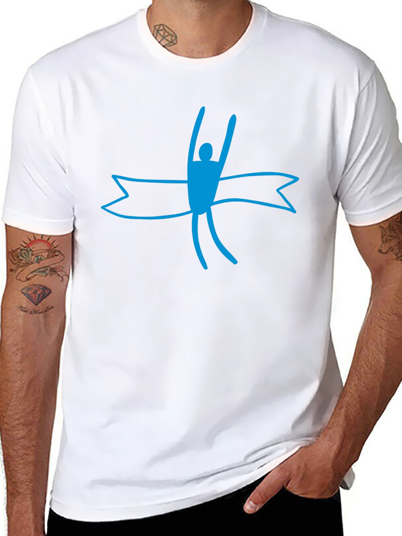 Winners Finish Line Graphic Tee - Black