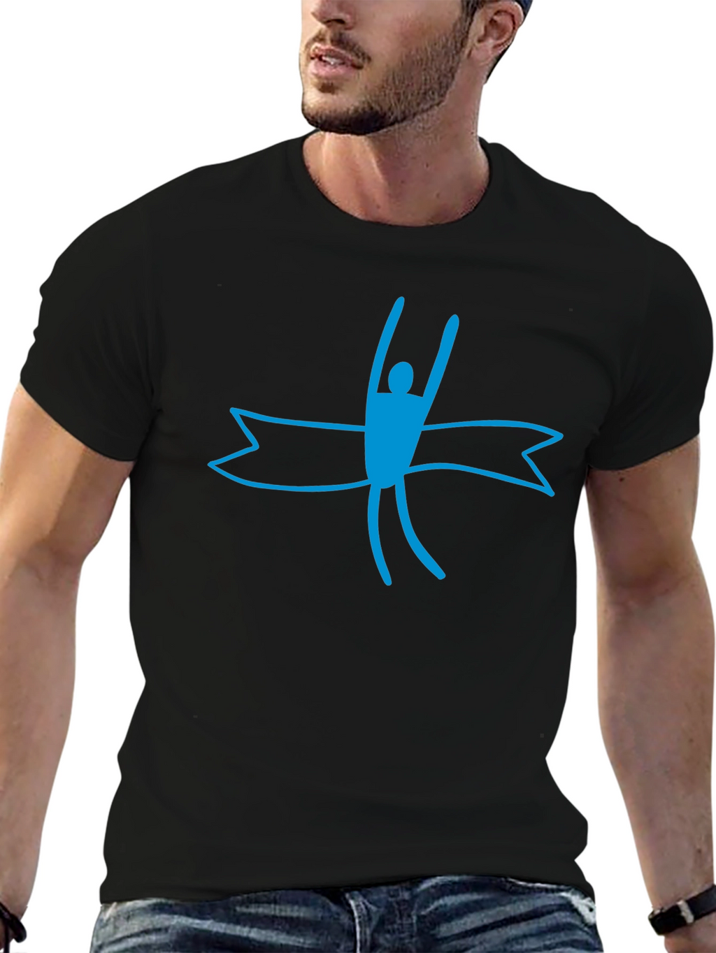 Winners Finish Line Graphic Tee - Black