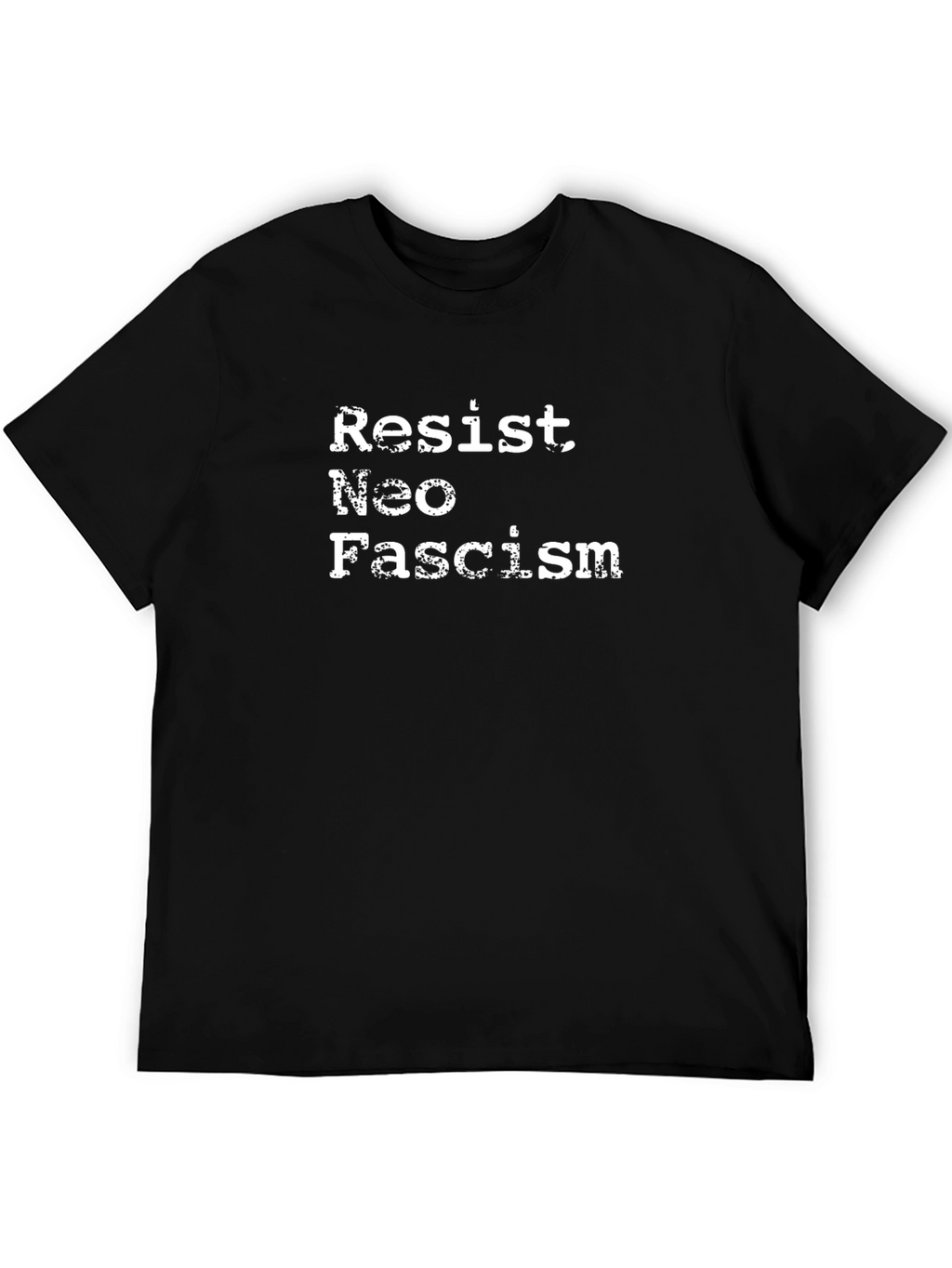 Resist Neo Fascism Graphic T-Shirt - Black