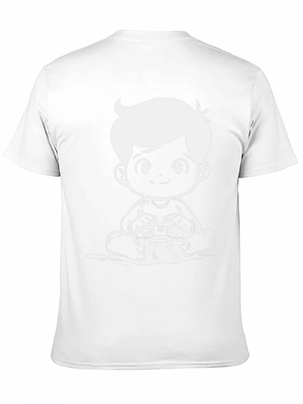 Gamer Kid Graphic Tee - Black Cotton Comfort