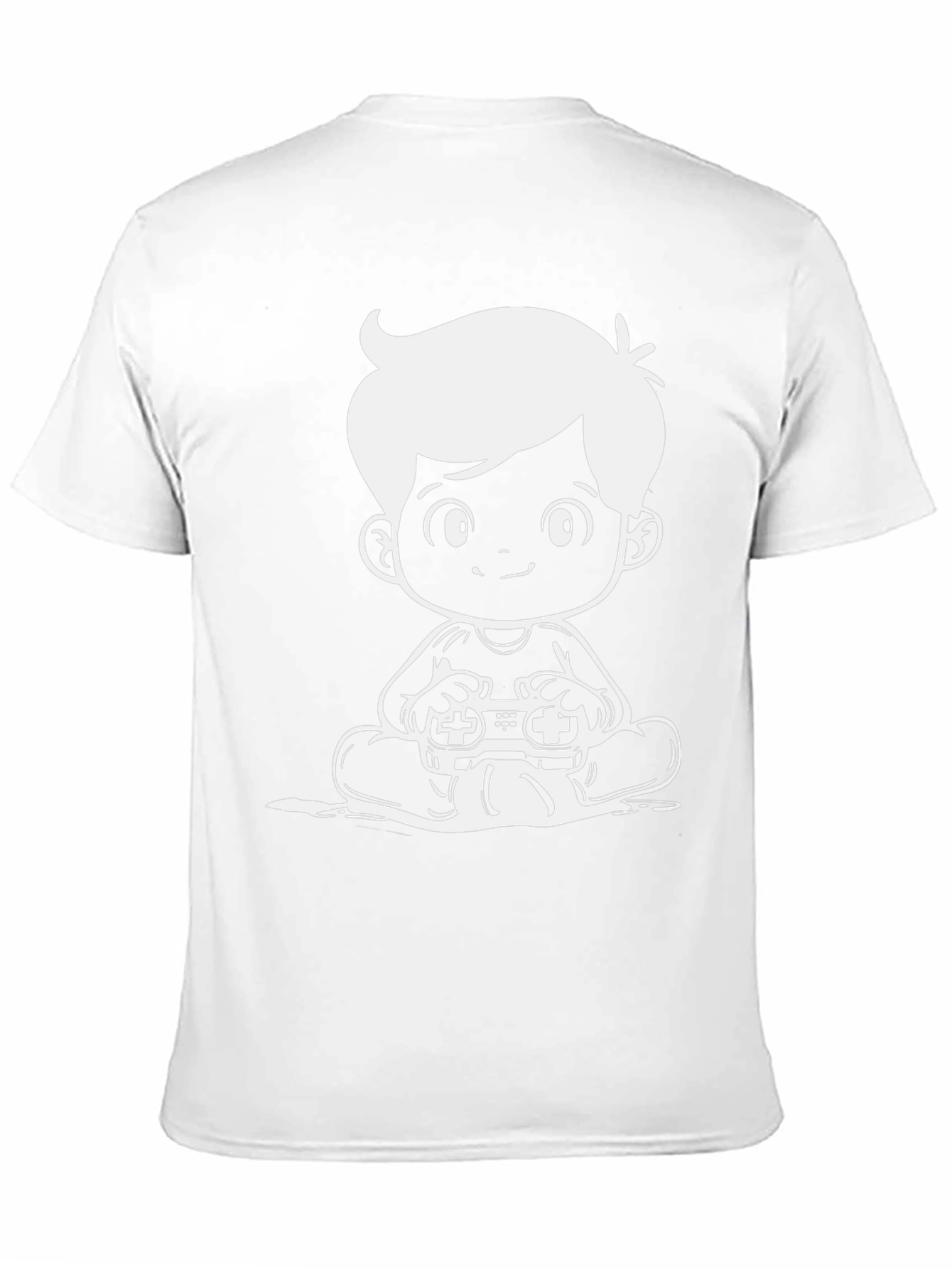 Gamer Kid Graphic Tee - Black Cotton Comfort