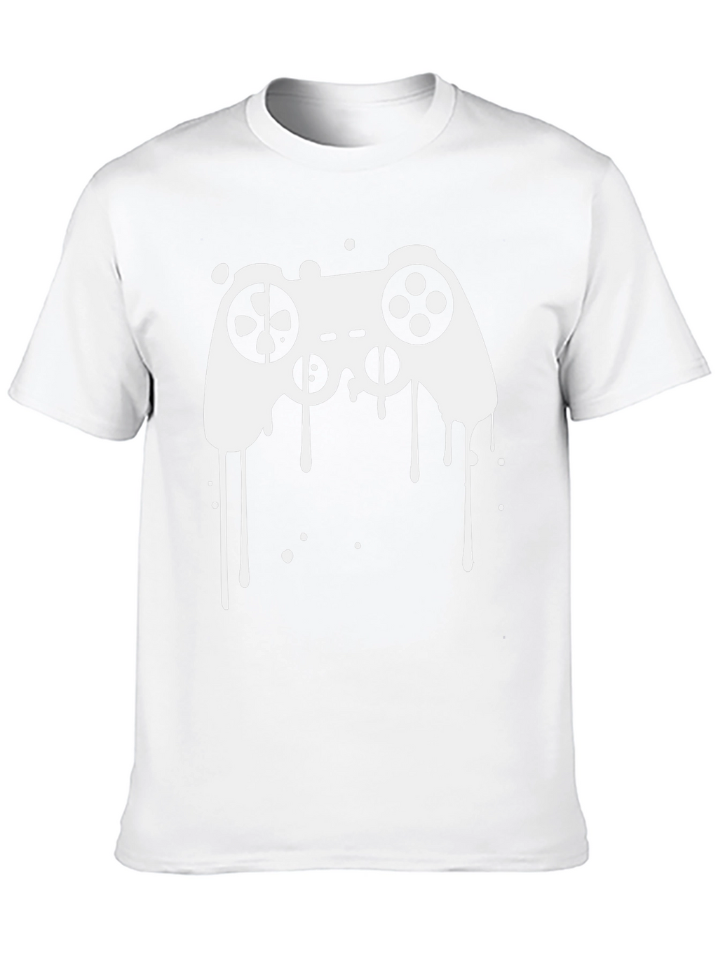 Gaming Controller Graphic Tee - Black Cotton T-Shirt