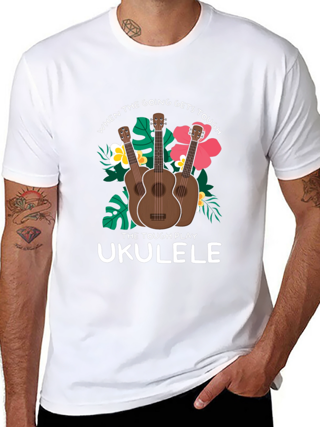 Ukulele T-Shirt: When the Going Gets Tough