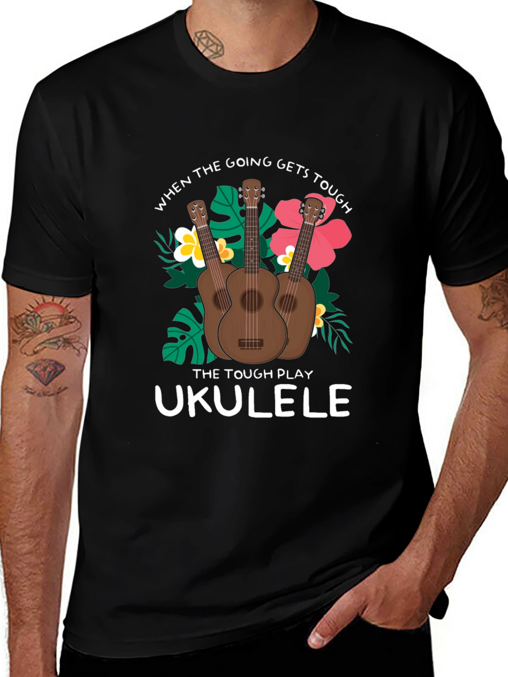 Ukulele T-Shirt: When the Going Gets Tough