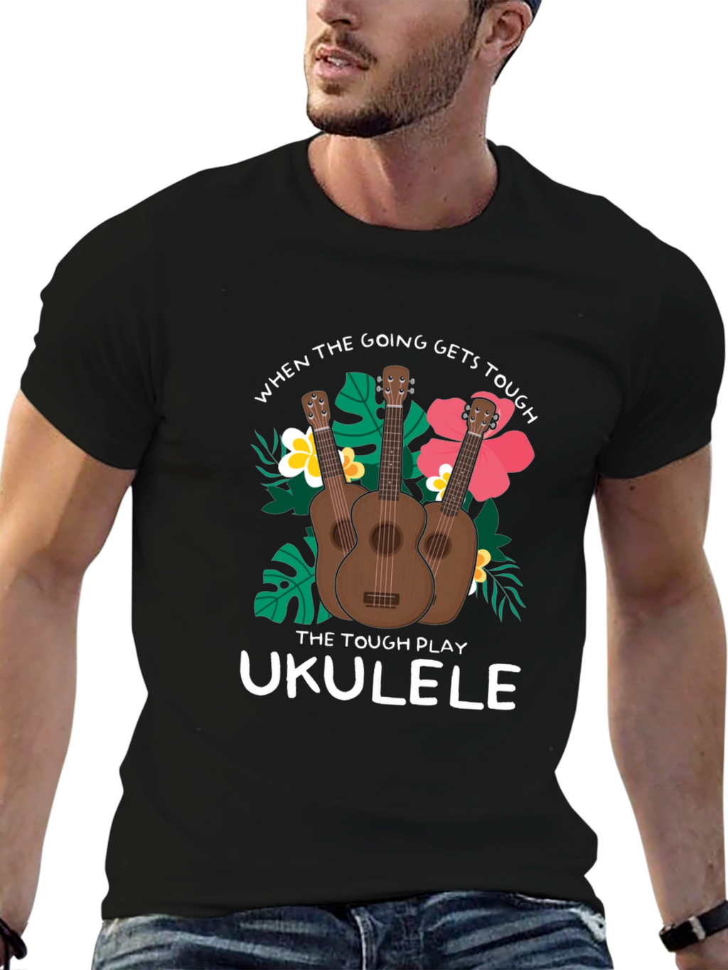 Ukulele T-Shirt: When the Going Gets Tough