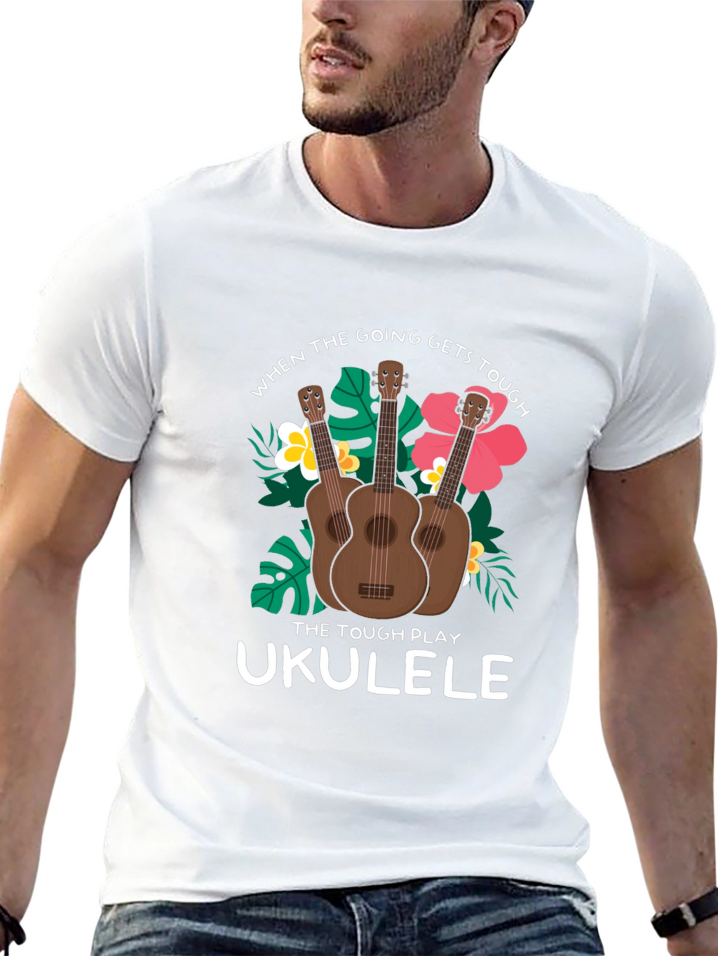 Ukulele T-Shirt: When the Going Gets Tough