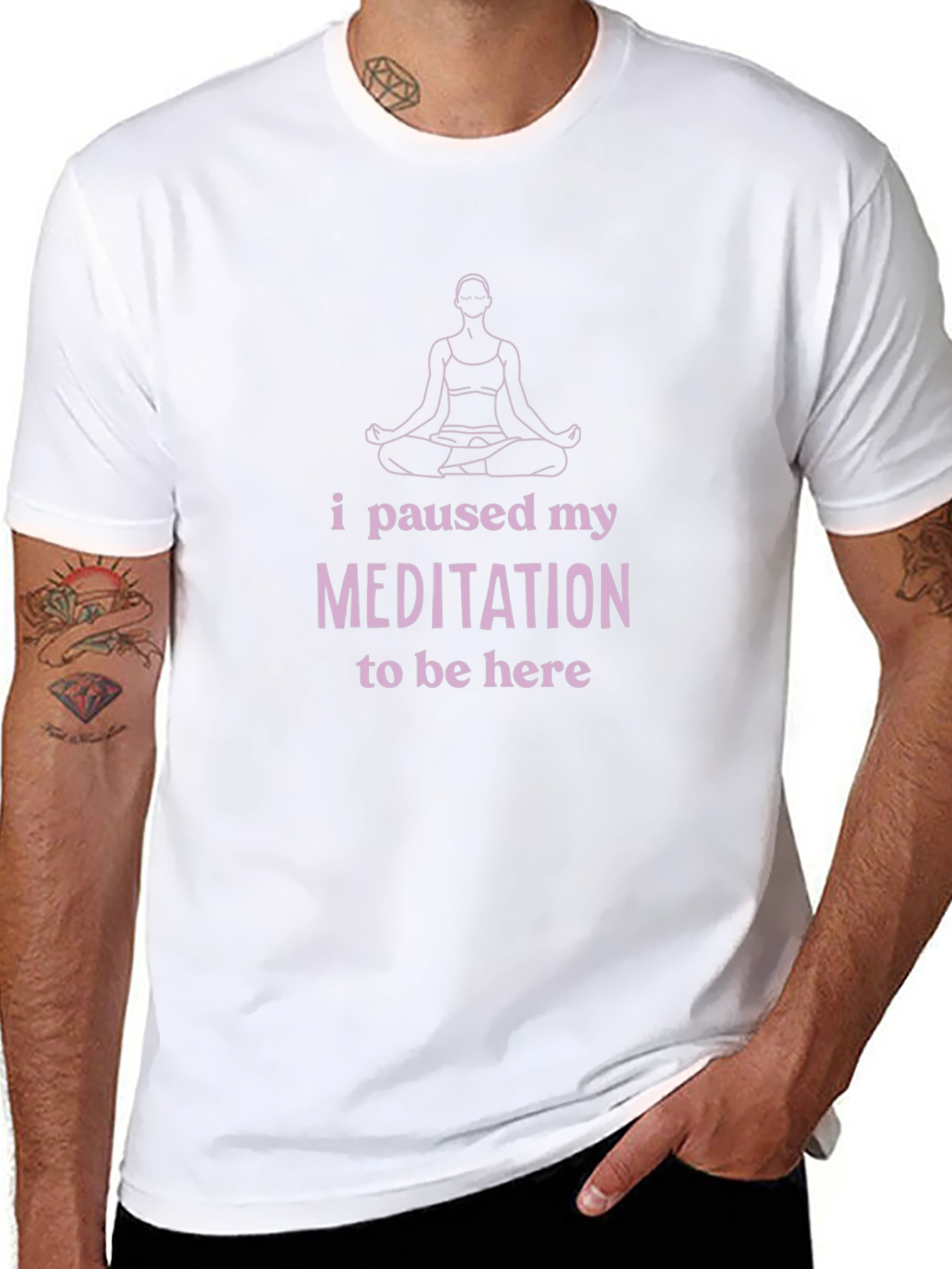 Meditation Pause T-Shirt - Funny Yoga Tee
