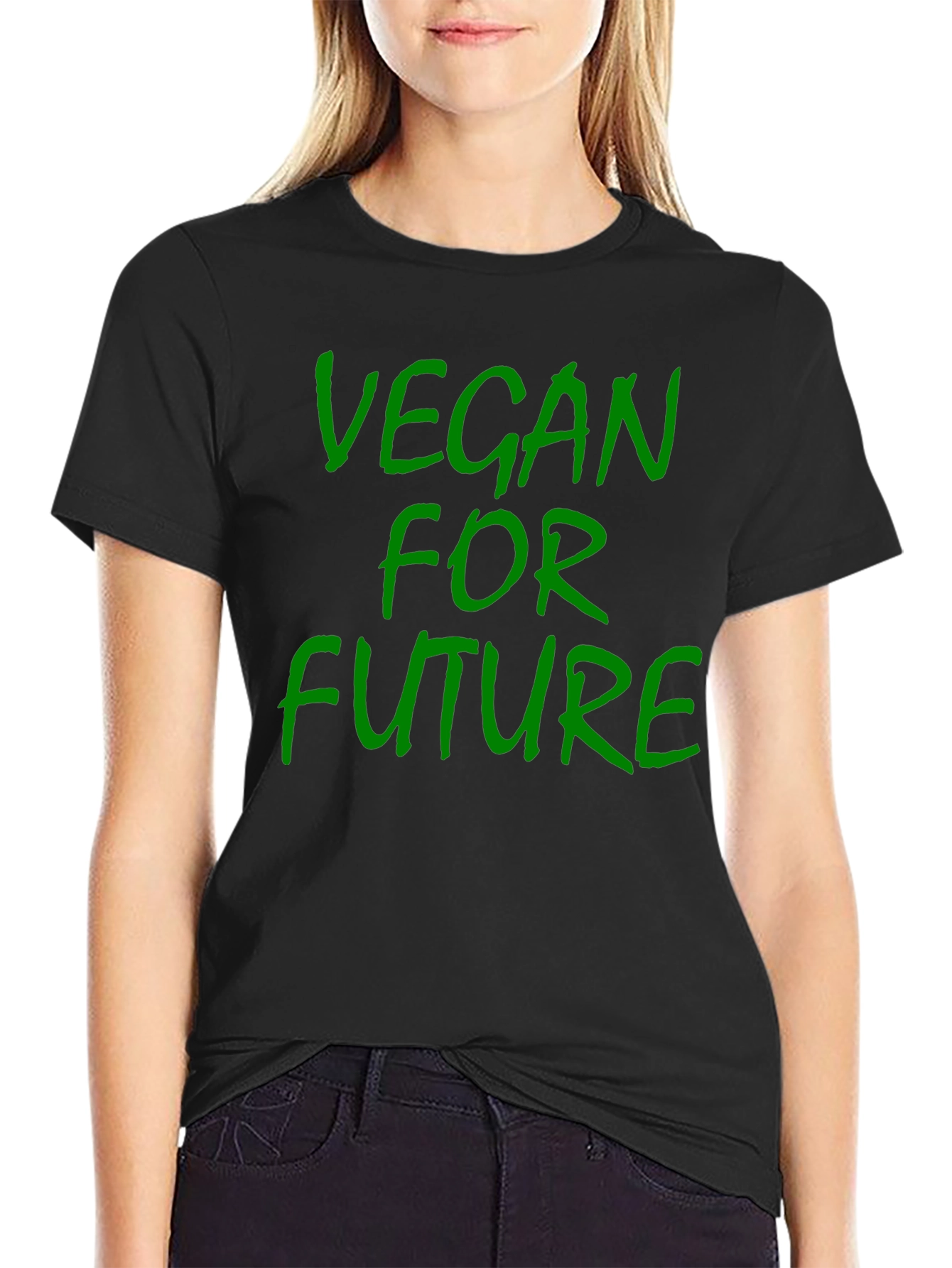 Vegan For Future Black T-Shirt