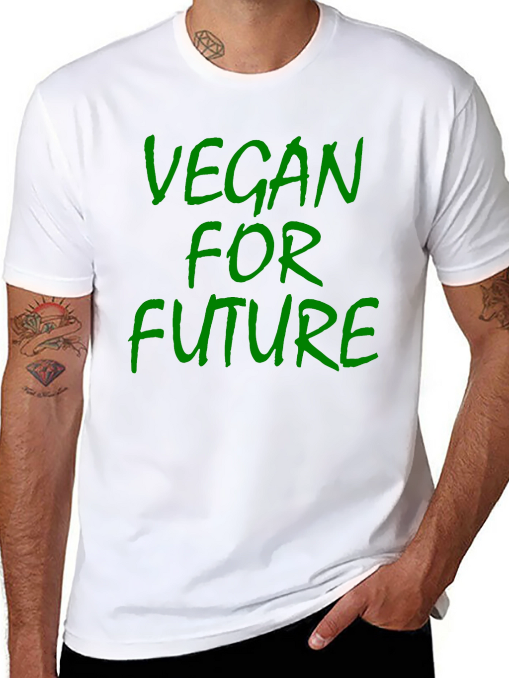 Vegan For Future Black T-Shirt