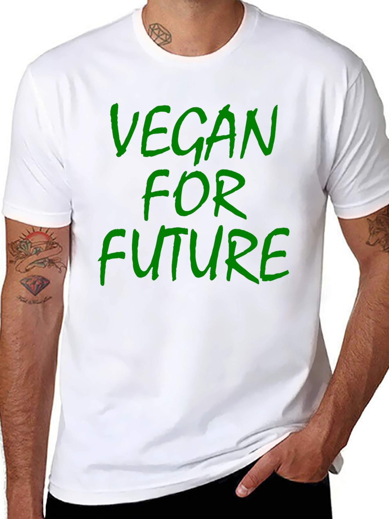 Vegan For Future Black T-Shirt