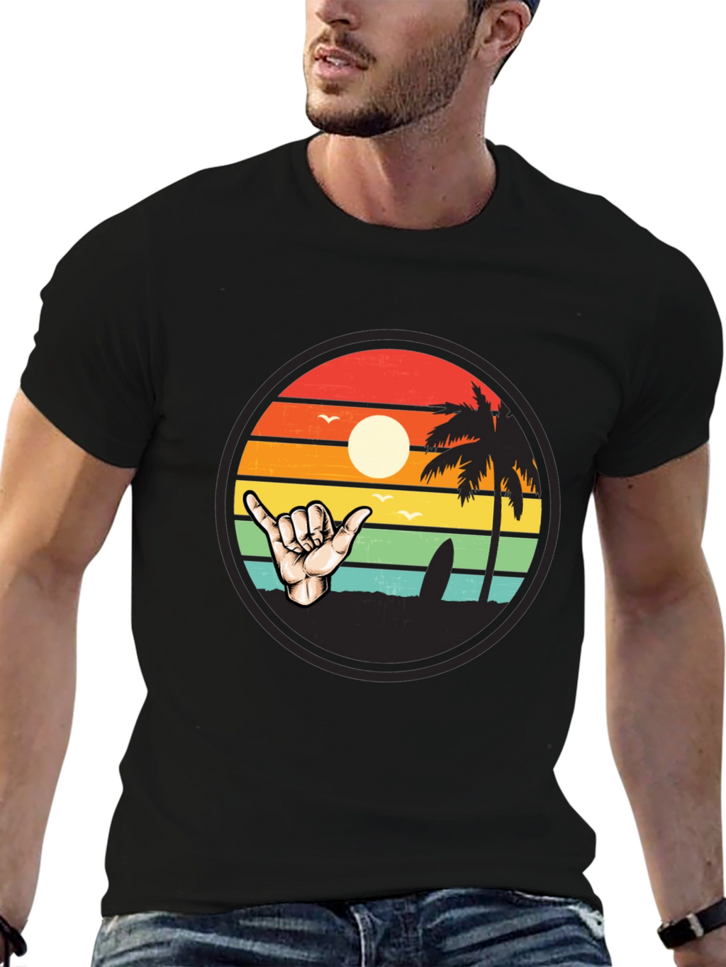 Surf Shaka Graphic Tee - Island Vibes