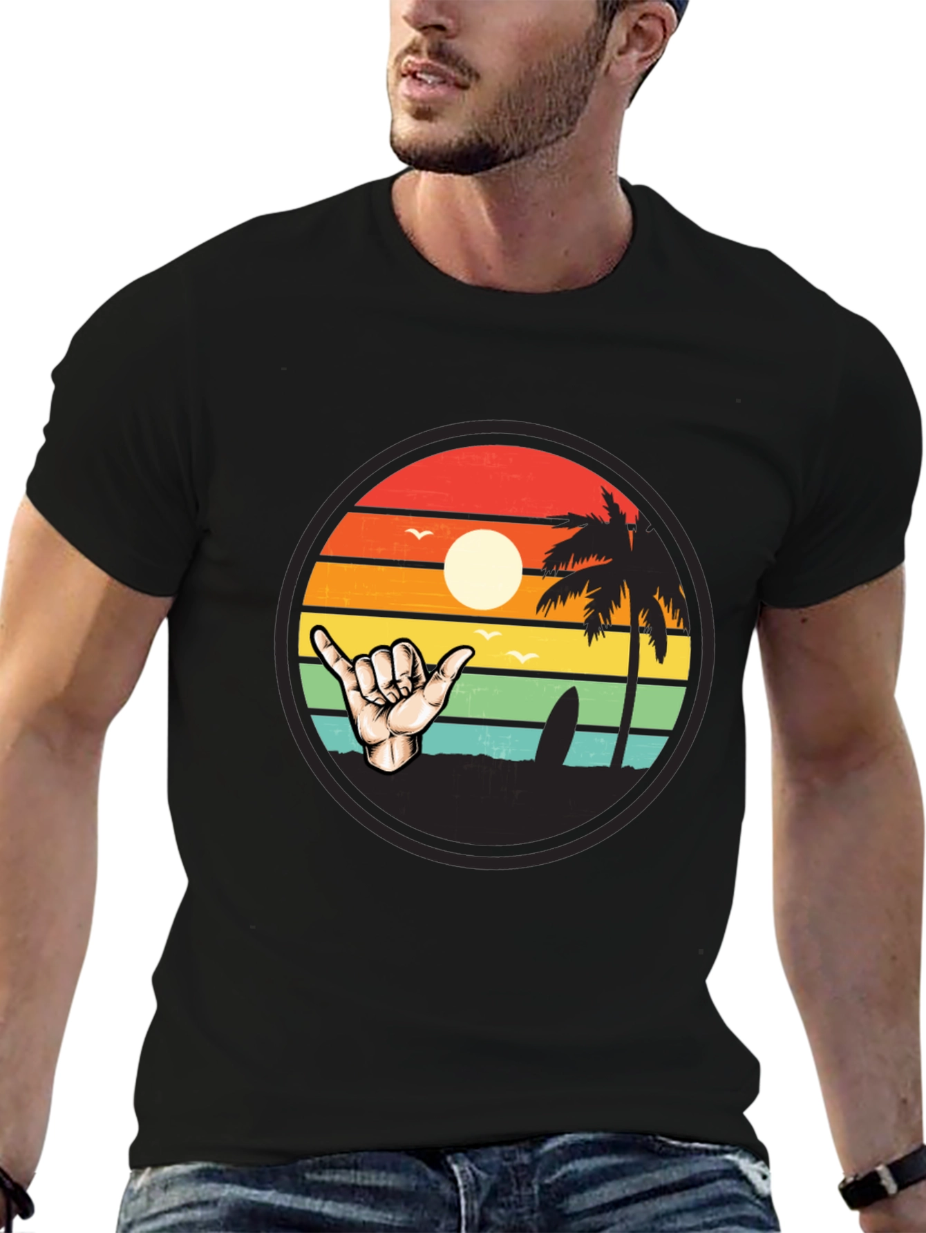 Surf Shaka Graphic Tee - Island Vibes