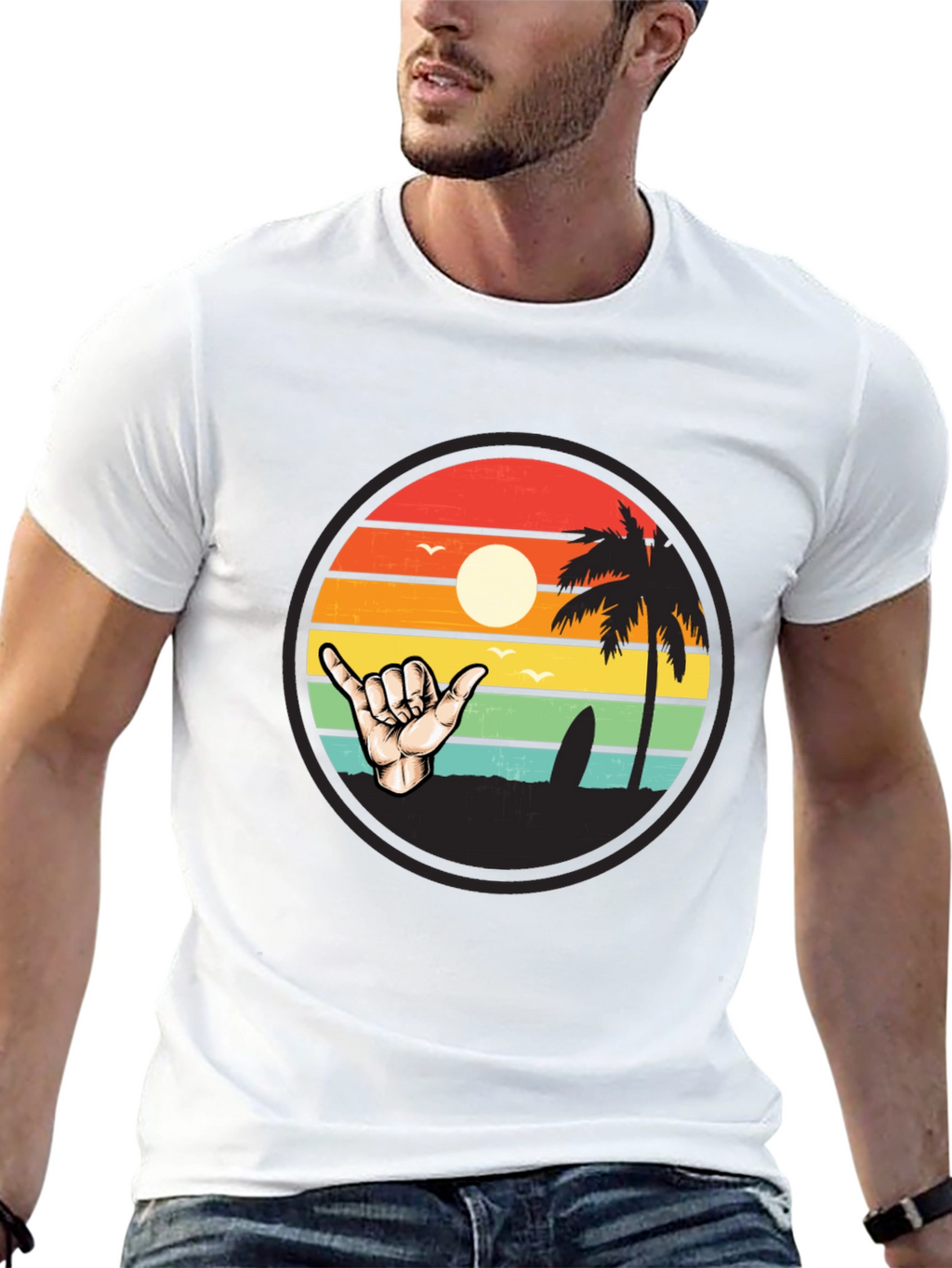 Surf Shaka Graphic Tee - Island Vibes