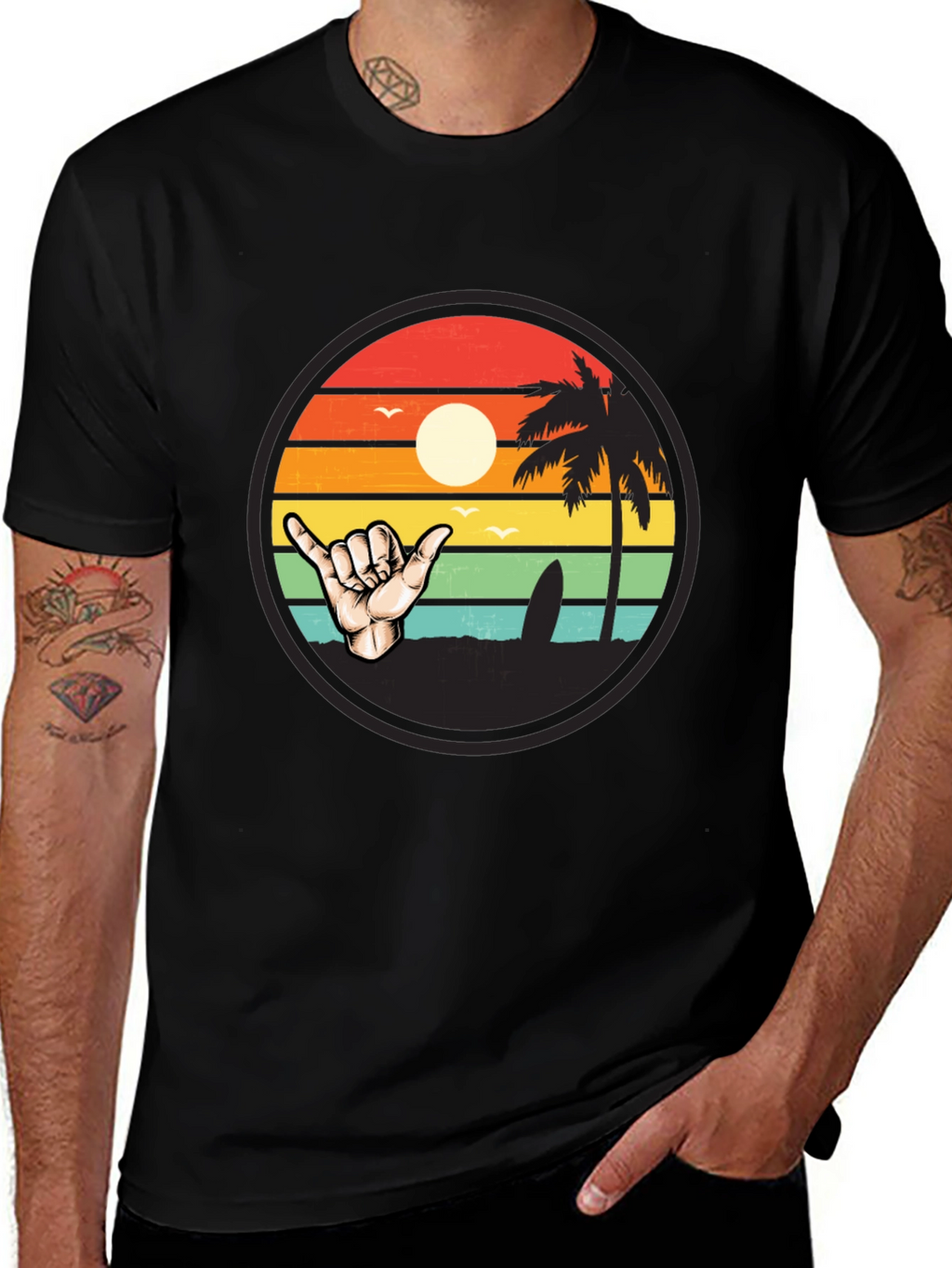 Surf Shaka Graphic Tee - Island Vibes
