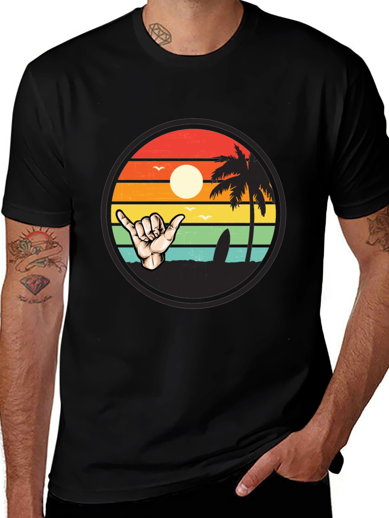 Surf Shaka Graphic Tee - Island Vibes