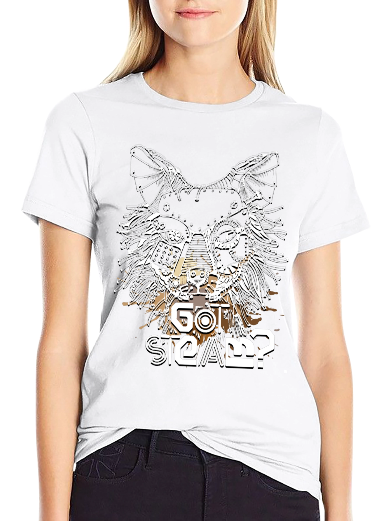 Steampunk Cat Graphic Tee - Got Steam?