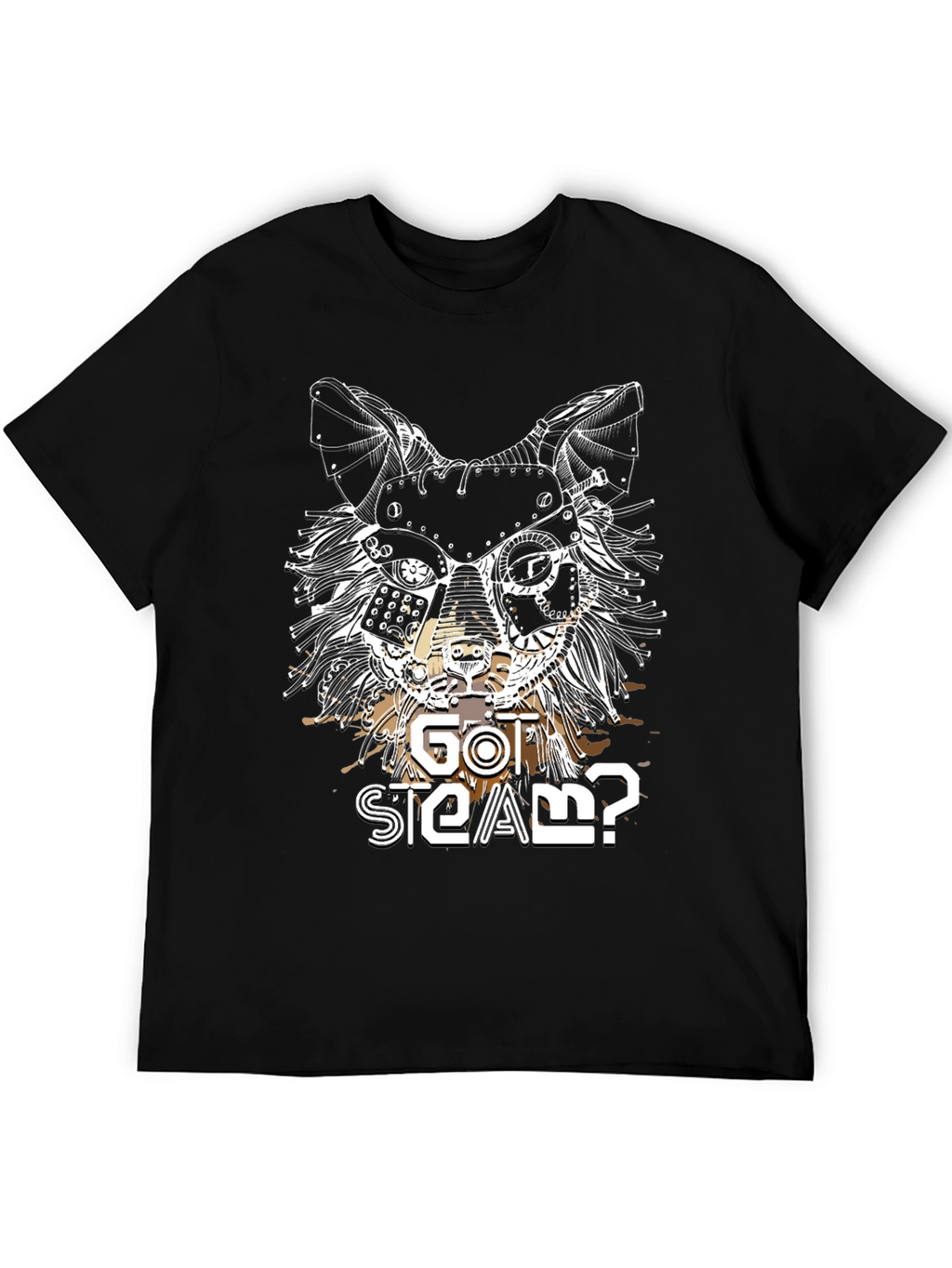 Steampunk Cat Graphic Tee - Got Steam?
