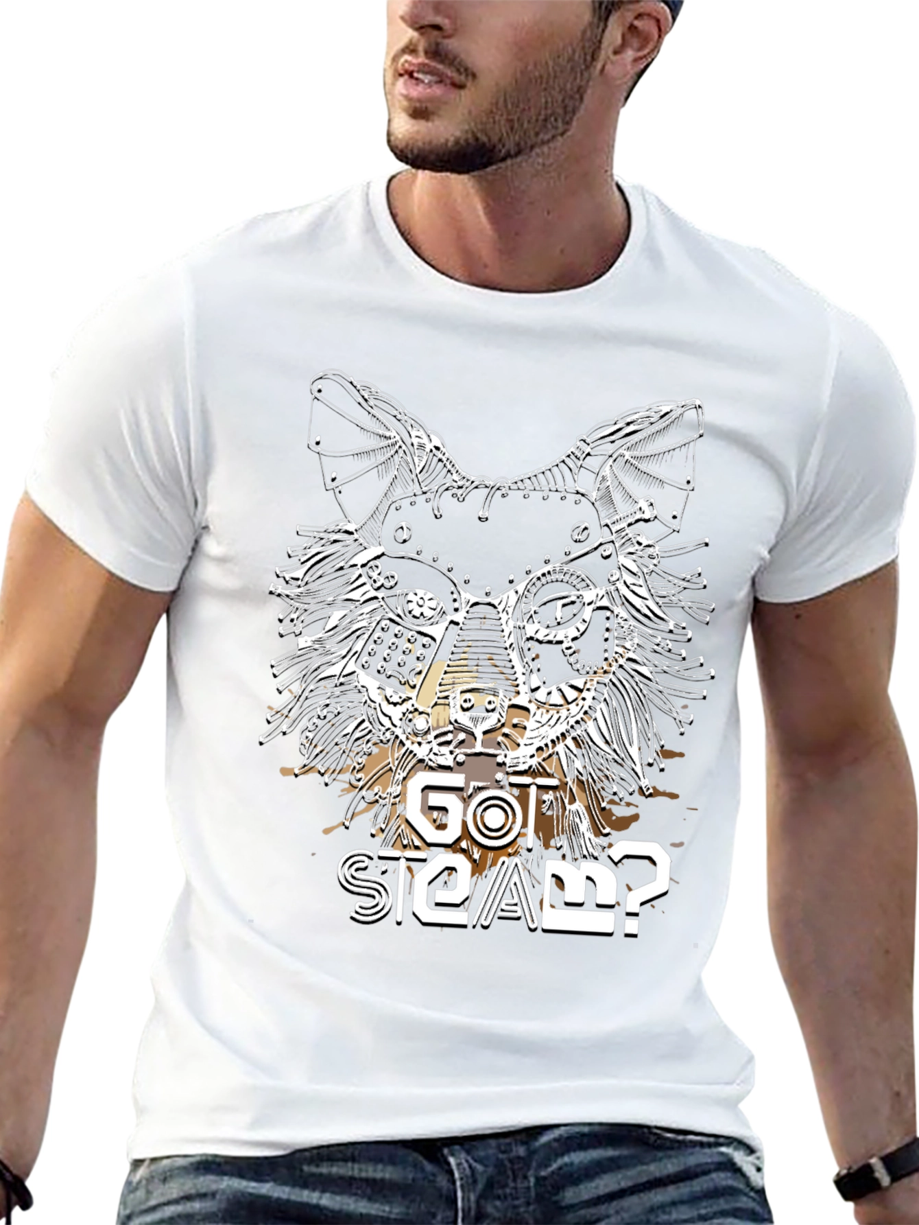 Steampunk Cat Graphic Tee - Got Steam?