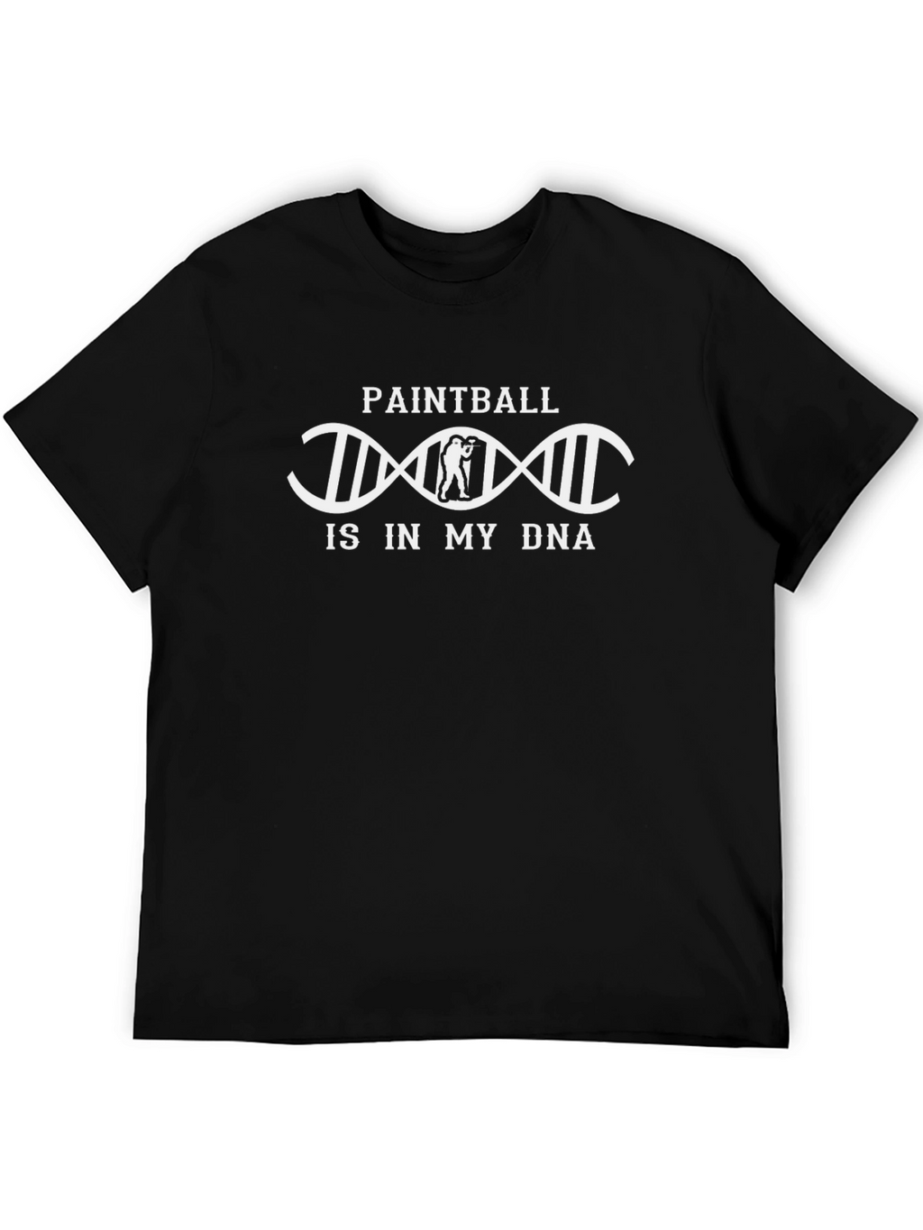 Paintball DNA T-Shirt - Black Unique Design