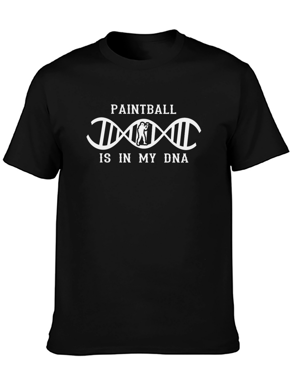 Paintball DNA T-Shirt - Black Unique Design