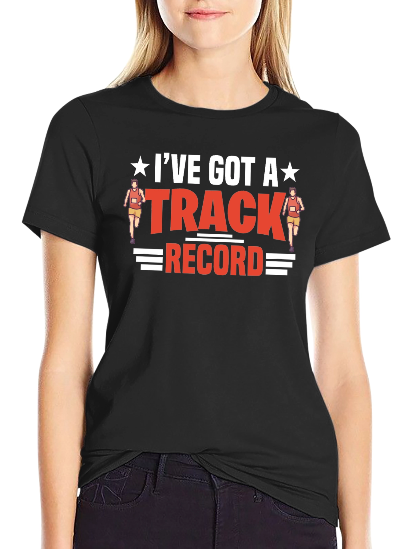 Track Record Graphic T-Shirt - Running Theme