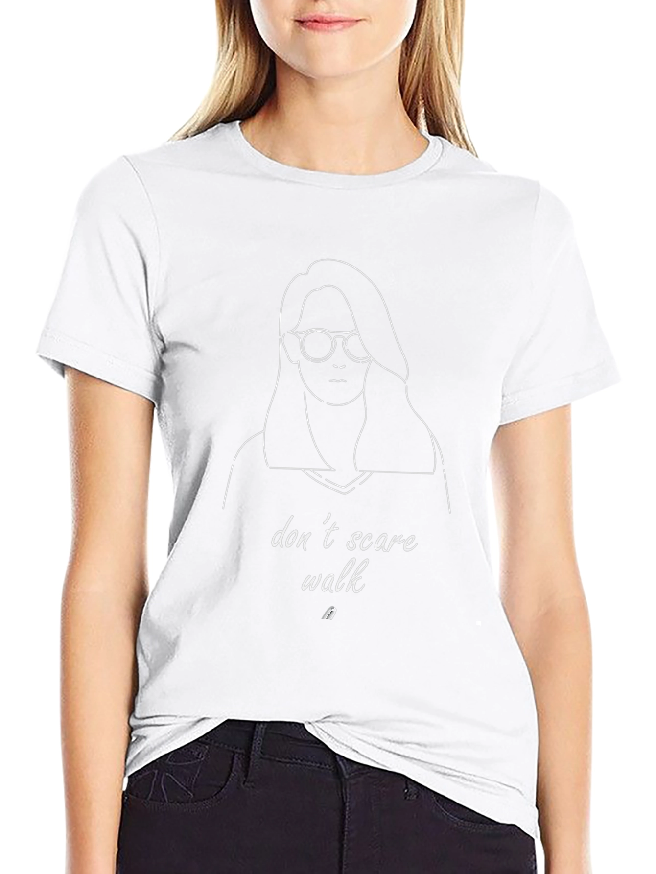 Dont Scare Walk Graphic Tee - Black Unisex T-Shirt