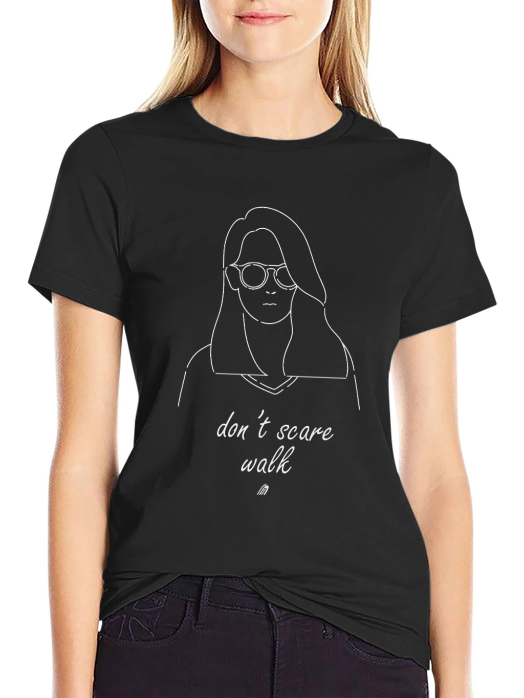 Dont Scare Walk Graphic Tee - Black Unisex T-Shirt