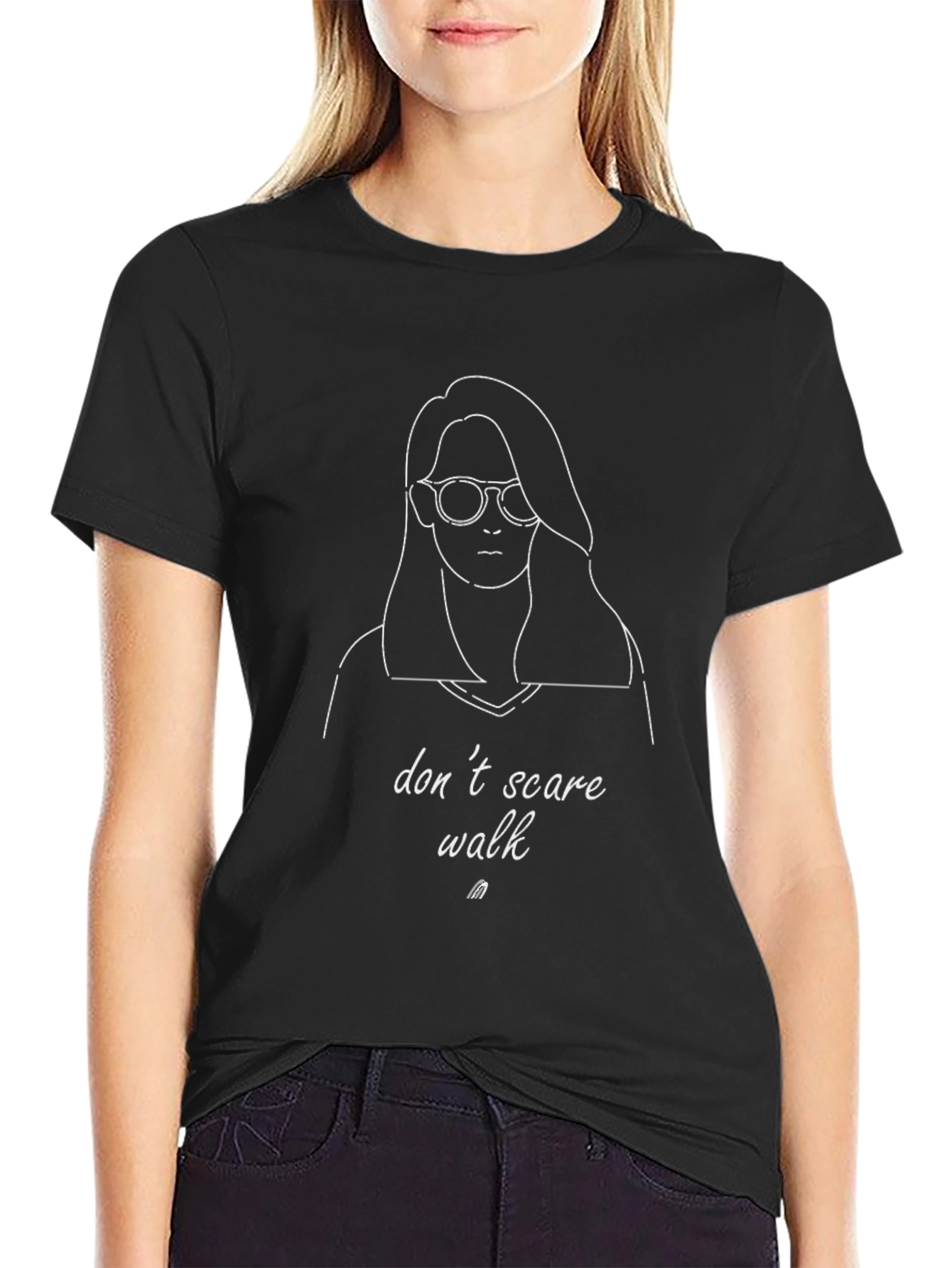 Dont Scare Walk Graphic Tee - Black Unisex T-Shirt