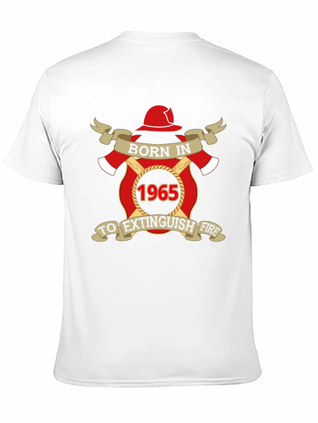 Born In 1965 Firefighter T-Shirt