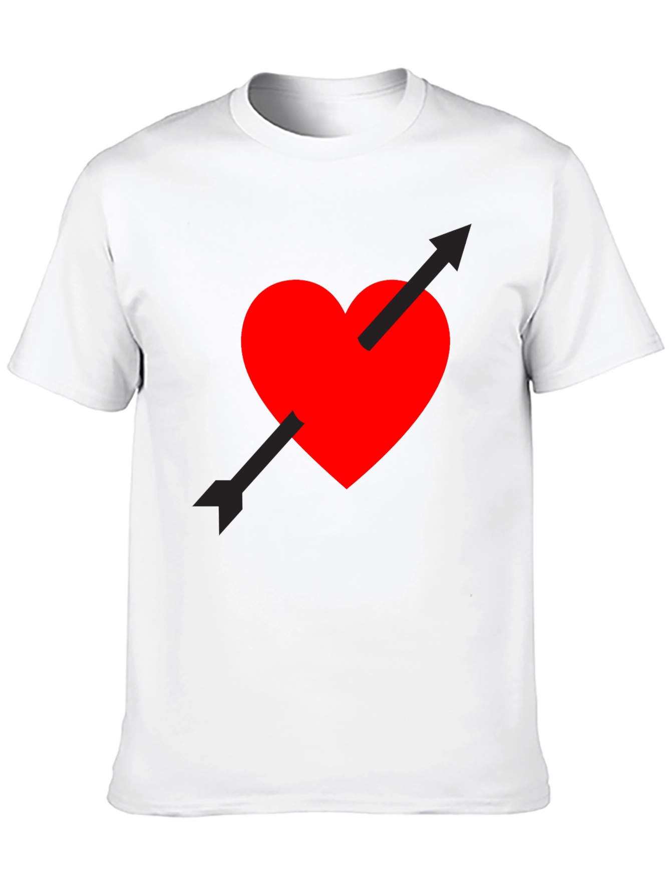 Heart Arrow Graphic Tee - Black