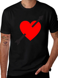 Heart Arrow Graphic Tee - Black