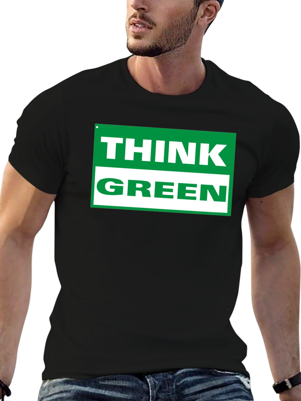 Think Green T-Shirt - Eco Friendly Tee