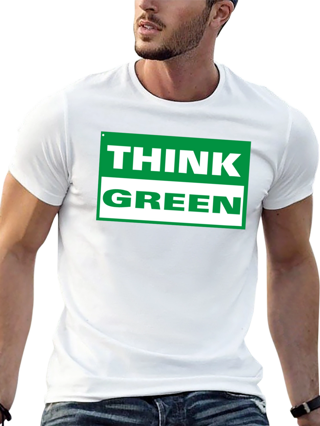 Think Green T-Shirt - Eco Friendly Tee