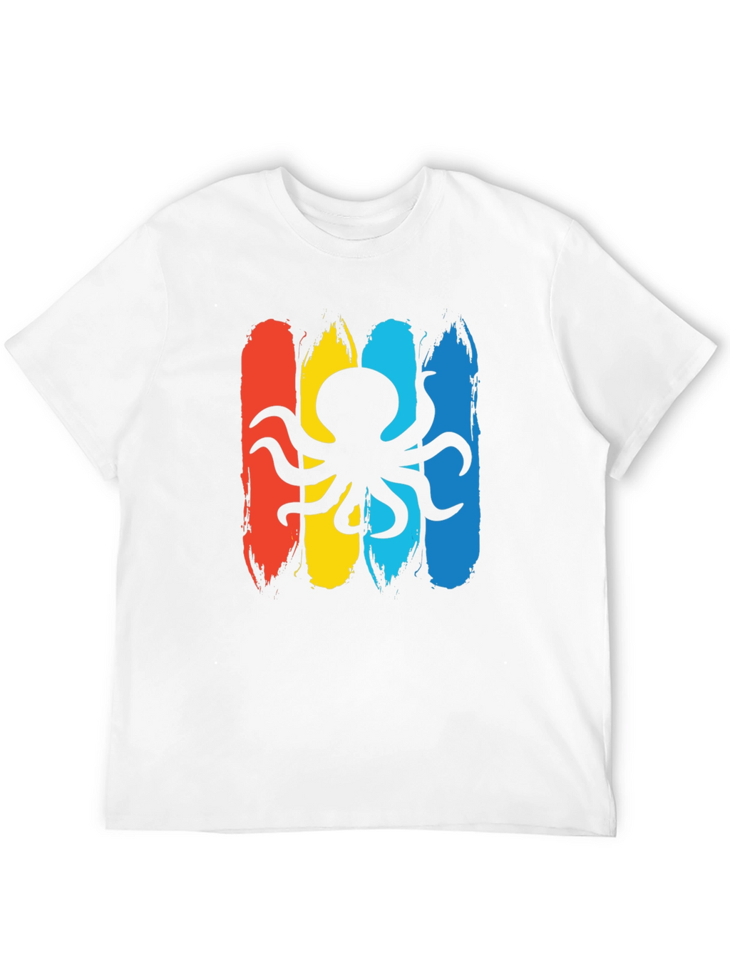 Octopus Graphic Mens Black T-Shirt