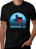 I Survived SNOVID-21 Texas Graphic Tee