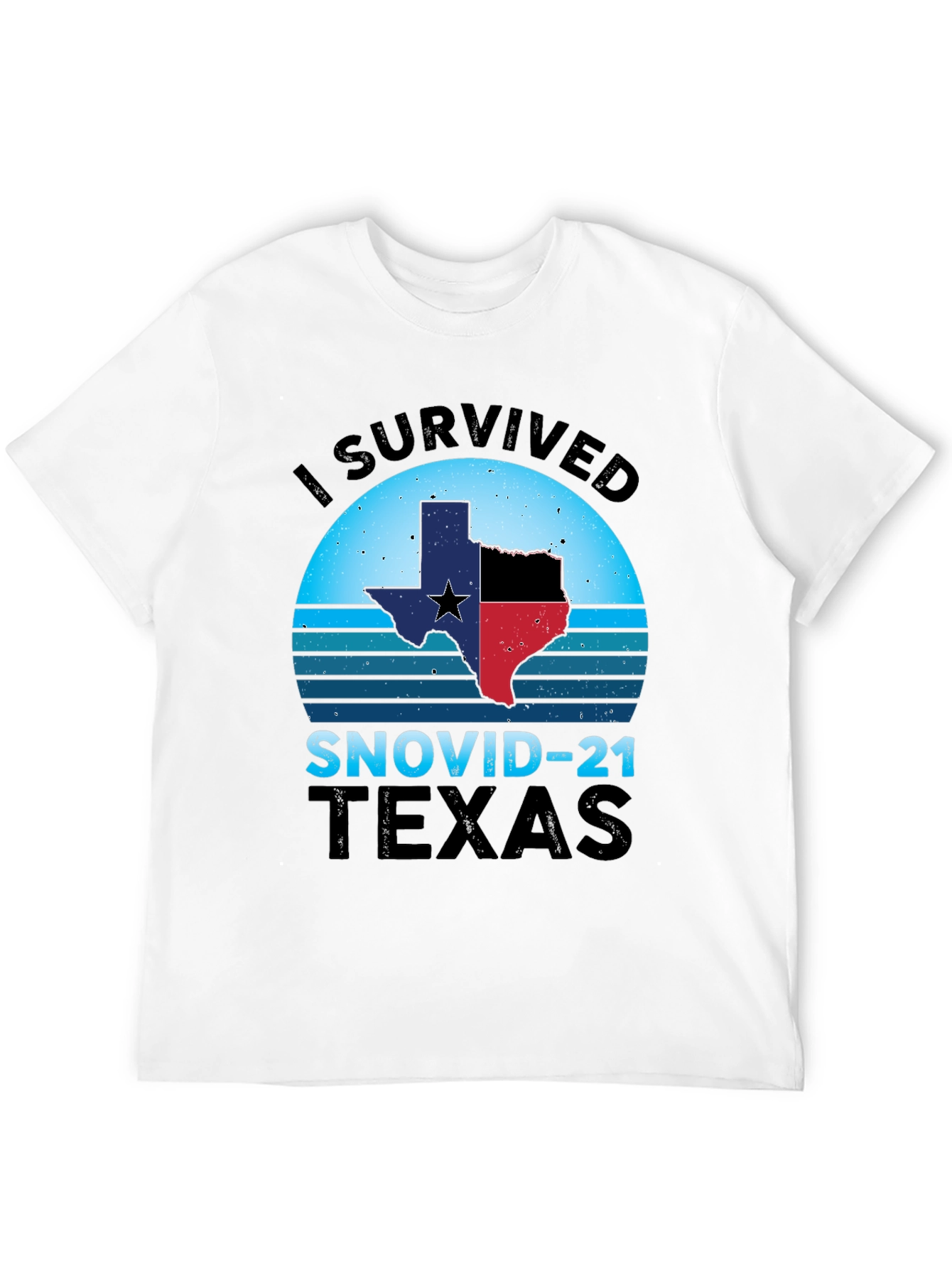 I Survived SNOVID-21 Texas Graphic Tee