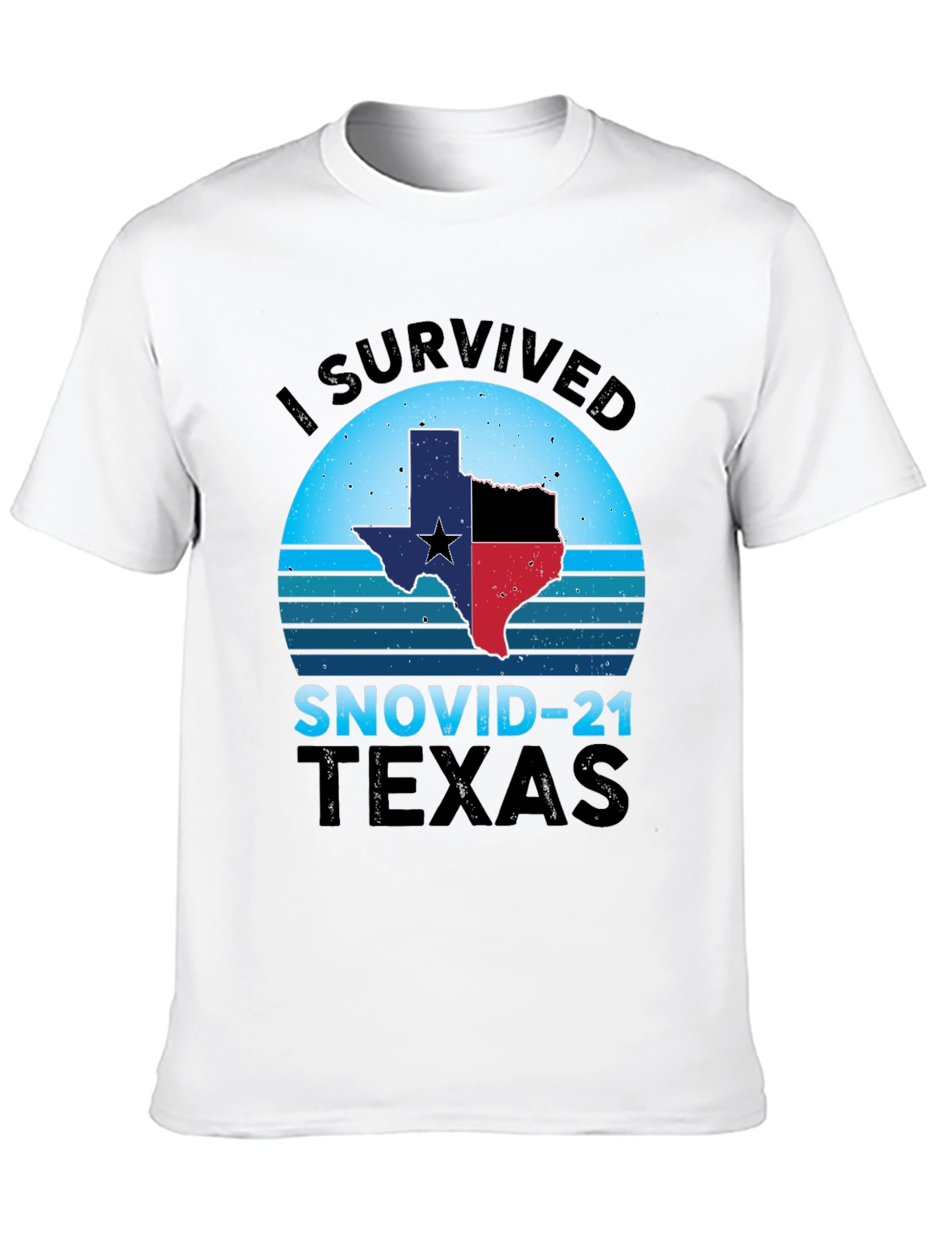 I Survived SNOVID-21 Texas Graphic Tee