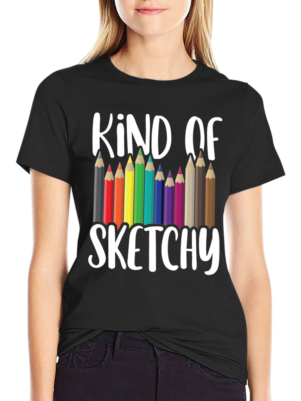 Kind of Sketchy Graphic Tee - Art Teacher T-Shirt