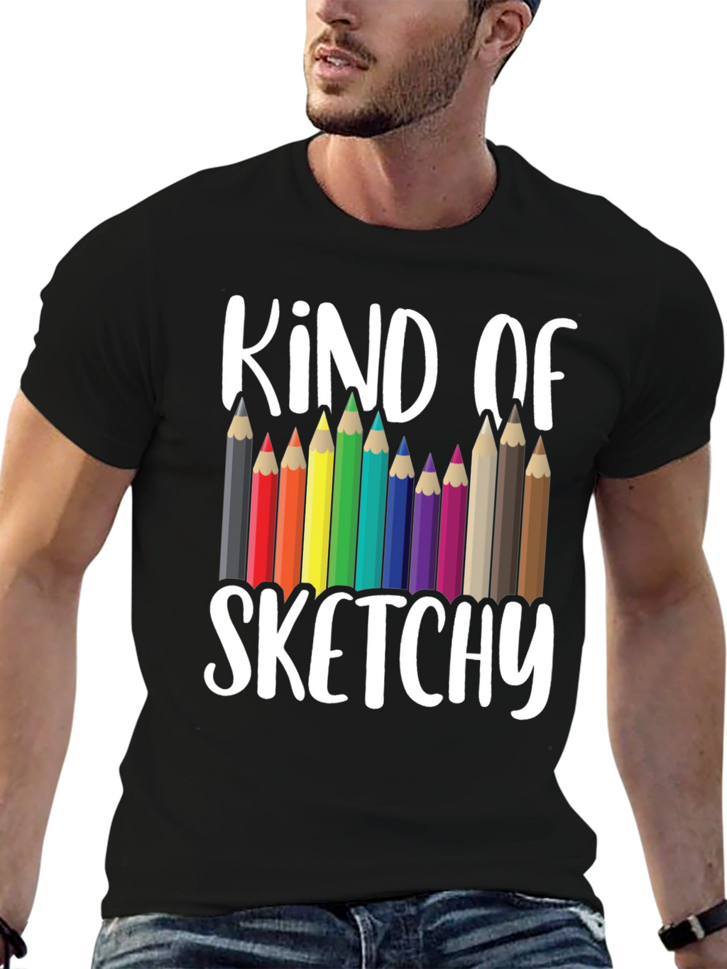Kind of Sketchy Graphic Tee - Art Teacher T-Shirt