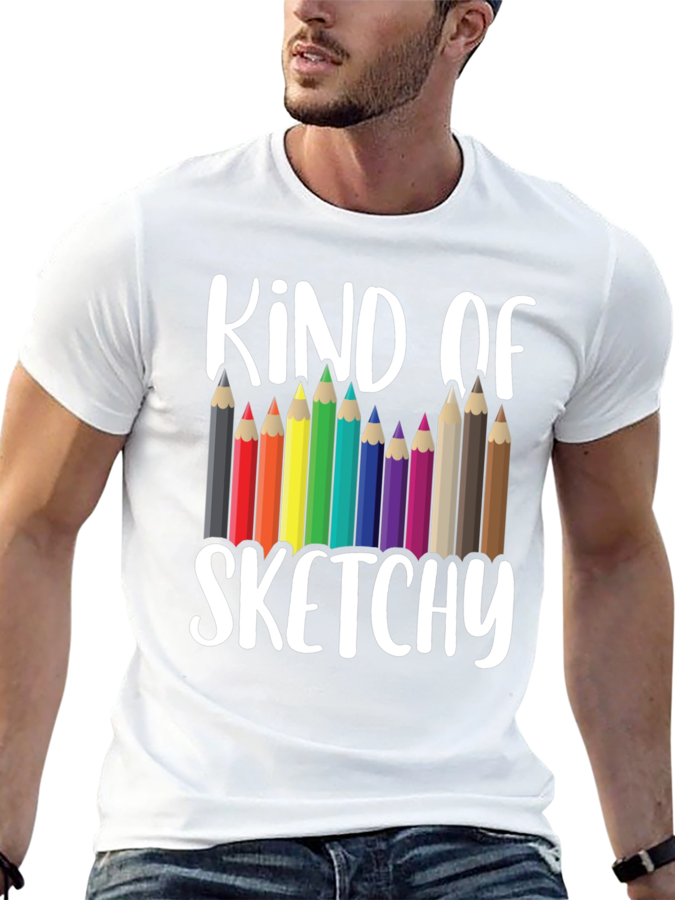 Kind of Sketchy Graphic Tee - Art Teacher T-Shirt