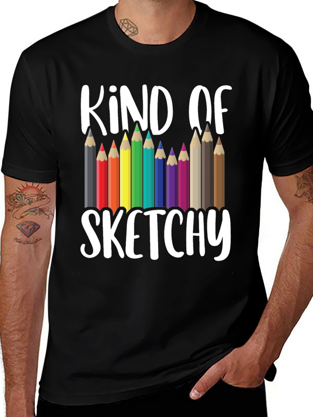 Kind of Sketchy Graphic Tee - Art Teacher T-Shirt