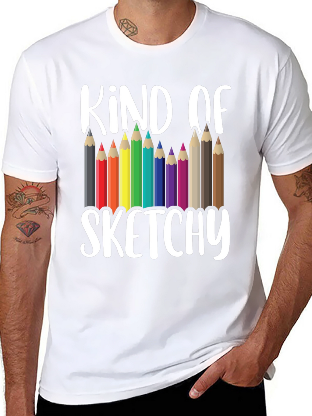 Kind of Sketchy Graphic Tee - Art Teacher T-Shirt