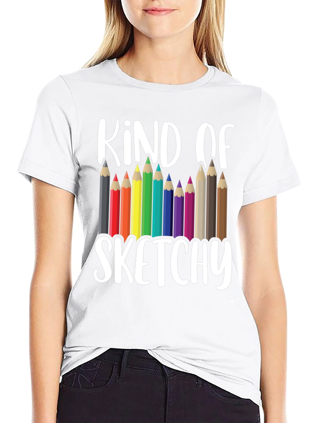 Kind of Sketchy Graphic Tee - Art Teacher T-Shirt