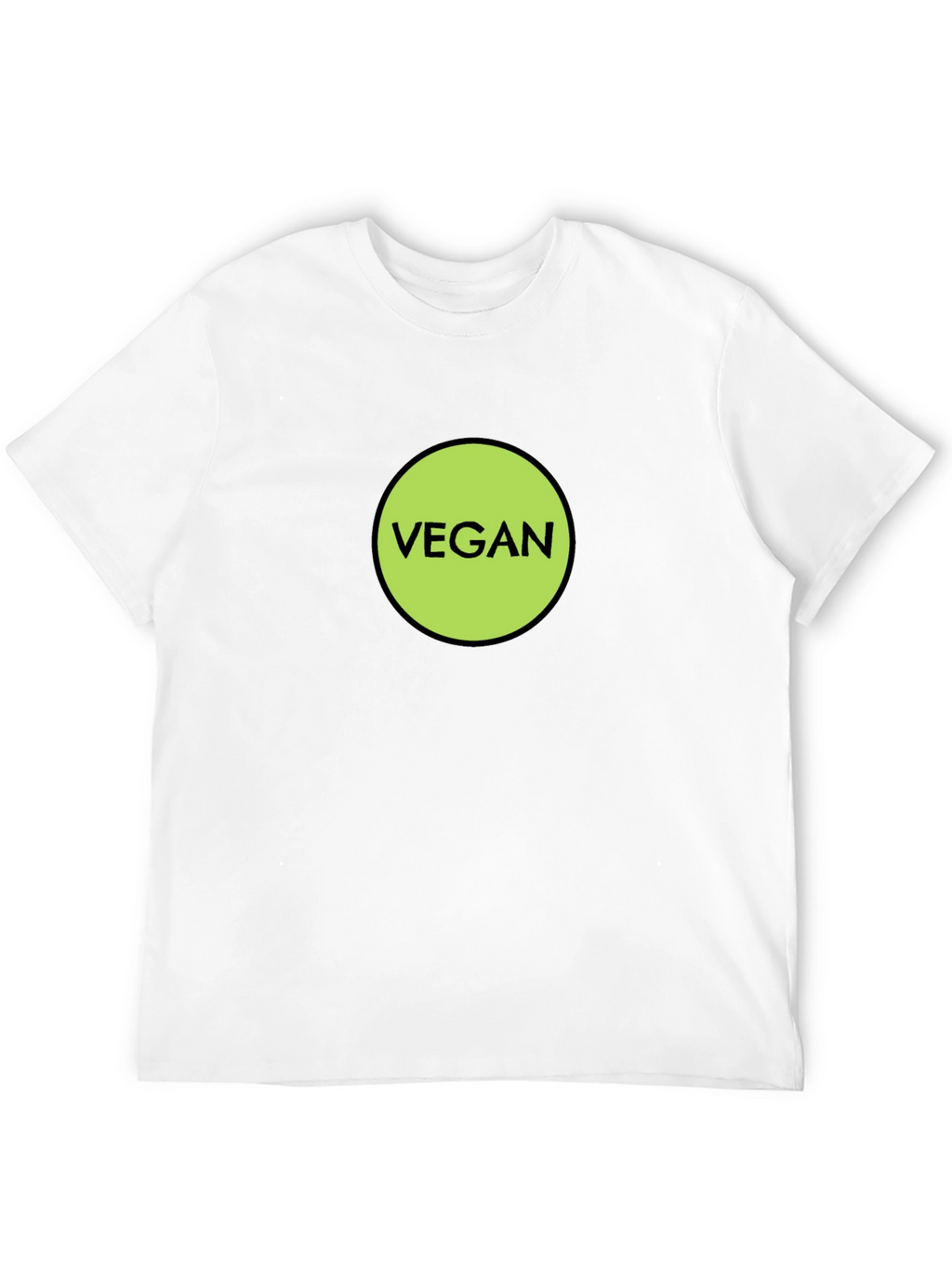 Vegan Statement T-Shirt - Black Cotton Tee